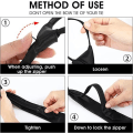 Miniatyrbillede 3 af 5: 2 stk. sorte clip-on slips til drenge, ensfarvede, forbundne uniformer, justerbare til bryllup, dimission