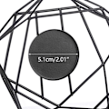 Miniatyrbild 3 av 6: Tealight-hållare ljusstake metall - set om 2 geometriska tealights KLB
