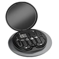 Miniatyrbild 2 av 4: USB-adapterkit (svart) Kabelkort, Multi-typ laddningskabelbox-omvandlare USB C till Lightning Typ C Mikroadapter Dataöverföring Innehåller Po-kortplats