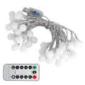 Miniatyrbillede 3 af 8: 40LED Globe Ball String Lights 6M USB dekorative hængende lys KLB