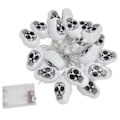 Miniatyrbillede 1 af 8: 20 stk. LED Halloween kranie-lyskæde varm 3m/9.84ft batteri KLB