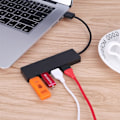 Miniatyrbillede 8 af 8: 4-port USB 3.0 hub, ultra-slank data USB hub, ingen opladning