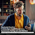 Pikkukuva 5 / 6: Kuulokkeet mikrofonilla Bluetooth, 2,4 GHz kuulokkeet langattomat latauskotelolla LED
