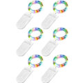 Miniatyrbillede 3 af 7: Pakke med 6 LED-lyskæder batteri, 2M 20 LED kobbertrådslyskæder KLB