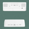 Miniatyrbillede 4 af 7: Spejl Sengebord Alarmur Batteri Stik Dual Purpose LED Ur Bueskåret Sort