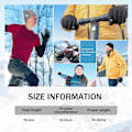 Pikkukuva 2 / 6: Vedenpitävät talvihanskat lämpimät lumikäsineet miehille naisille Skih Blue KLB