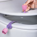 Miniatyrbillede 3 af 5: 2 stk. (Lilla) Toiletlåg Løfter Holder - Badeværelse Toilet