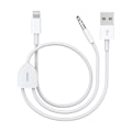 Pikkukuva 1 / 6: Aux-kaapeli, Lightning 3,5 mm:n AUX-kaapeli, 2-in-1-äänentoistokaapeli