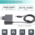 Miniatyrbillede 2 af 5: Oplader til Dyson V6 V7 V8 - AC-adapter, indgang 100-240 V, udgang 26,1 V, 780 mA KLB