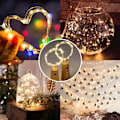 Miniatyrbild 5 av 6: LFAMX 4-pack LED-fe-lampor, 2M 20 LED koppartråd romantiska fe-lampor, KLB