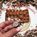 Miniatyrbillede 7 af 7: Sødt Smiley Chokolade Silikoneforme Genanvendelige