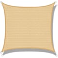 Miniatyrbillede 1 af 5: Skygge sejl (HDPE) Rektangulær 3 x 4m Sand Beskyttelse mod UV-stråler til Terrasse Camping Udendørs Have KLB