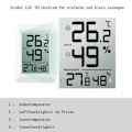 Miniatyrbilde 3 av 5: Innendørs termometer, hygrometer termometer med utendørs sensor, romtermometer, KLB