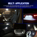 Miniatyrbillede 4 af 5: 4 stk. C5w LED 36mm 5630 SMD 6 LED Pære Kuppel Festoon C5w LED DC 12V Hvid Bil KLB