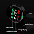 Miniatyrbillede 7 af 8: 3 i 1 Voltmeter, Entweg 3 i 1 Motorcykel ATV Voltmeter + Elektronisk Ur +