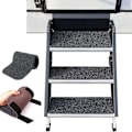 Miniatyrbillede 1 af 4: Tapis pour Lippert Solid Step et Morryde Step Above (lot de 4 – Tapis Morryde Step Above, 49.5x19 cm) KLB