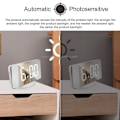 Miniatyrbild 7 av 7: Multifunktionell LED-spegel smink spegel klocka skrivbordsklocka skrivbord automatisk