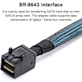 Pikkukuva 3 / 8: Sisäinen Mini SAS HD -kaapeli, Mini SAS SFF-8643 - Mini SAS 36-pin SFF-8643