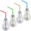 Pikkukuva 2 / 6: Eaxus 4 LED RGB-juhlalasiset, joissa kansi ja pilli, 400 ml