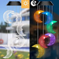 Miniatyrbild 1 av 4: Färgglad LED solcells vindklocka utomhus trädgård park dekorativ vattentät