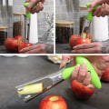 Miniatyrbillede 3 af 5: 2x æbleudkernere i 430 rustfrit stål med plasthåndtag - praktisk æbleudkerner - æbleudkerner (02 stk. - æbleudkerner - grøn) -