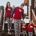 Pikkukuva 3 / 4: Lazy One joulupyjamasetti, yhteensopivat perhepyjamat KLB:lle