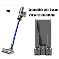 Miniatyrbillede 4 af 4: Opladningsholder kompatibel med Dyson serie V11 og V15, vægmontering, lavet af ABS plastik