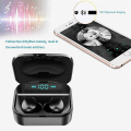 Miniatyrbilde 5 av 8: TWS Bluetooth 5.0 ørepropper True Wireless Stereo hodetelefoner Svart