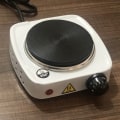 Miniatyrbillede 1 af 5: Mini Ris Komfur Elektrisk Kogeplade Enkelt Hoved Elektrisk Ris Komfur Gryde Velegnet Til Hot Pot Madlavning(GB 220V,Hvid)1 Stykke