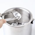 Miniatyrbillede 5 af 8: 1,3L dobbeltlags isbeholder i rustfrit stål med låg, tang og si