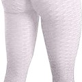 Miniatyrbilde 1 av 4: Berømte leggings, kvinners rumpe løftende yogabukser høye 01 hvite KLB