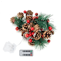 Miniatyrbillede 4 af 8: 2m lange lyskæder, 20 LED'er, 8 lystilstande, varmt lys, batteri KLB