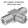 Miniatyrbilde 5 av 8: TV-splitter, 2-veis T-adapter for satellittsystemer