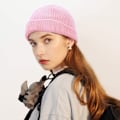 Miniatyrbillede 3 af 5: Kort Fiskerhue til Mænd og Kvinder Varm Vinterhatte Pink