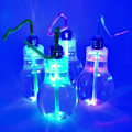 Pikkukuva 3 / 6: Eaxus 4 LED RGB-juhlalasiset, joissa kansi ja pilli, 400 ml