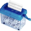 Miniatyrbillede 1 af 6: Papirshredder Bærbar Mini A6 Håndshredder, Manuel Papirshredder til KLB