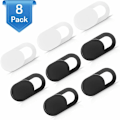 Miniatyrbillede 1 af 8: Webcam cover til bærbar computer, webcam cover (8 stk.) ultra tynd passer til Echo Spot