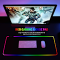 Miniatyrbilde 2 av 8: RGB-spillmusematte - stor og langstrakt LED-musematte, 14\"
