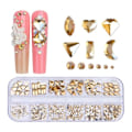 Miniatyrbillede 1 af 6: 12 Gitter Flad Formet Manicure Rhinestone Negledekoration 06
