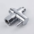 Miniatyrbilde 5 av 5: 3-veis ventil Solid Messing 3/8\"-12/17 T Adapter Diverter Ventil for Toalett Toalett, Ve