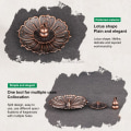 Miniatyrbillede 3 af 6: Kreativ lotus røgelse wire, røgelse brænder plade, bærbar røgelse brænder