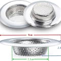 Miniatyrbillede 3 af 5: Drænfilter i rustfrit stål, vaskefilter, vaskefilter, vaskefilter
