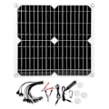 Miniatyrbillede 3 af 8: 25W 5V semi-fleksibelt solcellepanel opladningsplade til mobile enheder KLB