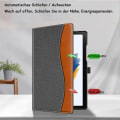 Pikkukuva 4 / 7: Samsung Tab A8 -kotelo 2022, ensiluokkainen PU-nahkainen Business Stand Folio -kansi,