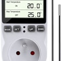 Miniatyrbillede 1 af 5: Termostatisk stikkontakt, digital programmerbar stikkontakttimer med sonde, drivhusvarmer