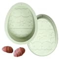 Äggformar, påskägg i silikon, 2-pack, stora, brytbara