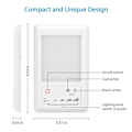 Miniatyrbillede 8 af 8: Ebtools DC12/24V 28 LED RV loftslampe, touch control LED KLB
