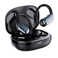 Miniatyrbillede 1 af 6: Bluetooth sports-hovedtelefoner, 60 timer med opladningsetui, LED-display, ENC HD