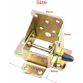 Miniatyrbild 2 av 5: Pcs Flip Table Leg, Fällbar Stödram, Självlåsande gångjärn, Fällbar gångjärnshårdvara för arbetsbänk, Fällbara ben, Fällbar låsbar förlängning KLB