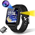 Miniatyrbillede 1 af 6: Smart Watch Kindertelefon, Smart Watch Call Voice Chat Kinder Smart Watch Sort